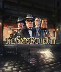 Dive into the underworld world of The Slotfather Part II game by Betsoft, showcasing four iconic mafia characters against a shadow-lit urban backdrop. This graphic captures the intense theme of the mobster lifestyle with its vivid character design and evocative setting. Perfect for lovers of gangster-themed games, offering a thrilling adventure. 