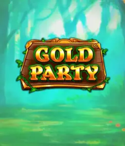 Enter the enchanted forest of the Gold Party game by Pragmatic Play, showcasing a beautifully designed wooden sign adorned with golden letters. The backdrop of misty green forest that adds a touch of enchantment to the overall ambiance. Perfect for those who enjoy magical and nature-inspired games, providing a captivating escape. 