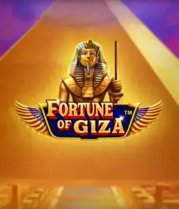 Step into the mystical world of the Fortune of Giza game by Pragmatic Play, showcasing a stunning depiction of a Pharaoh before the iconic pyramid backdrop. This graphic portrays the richness of Egyptian culture, perfect for history buffs, providing a captivating escape.